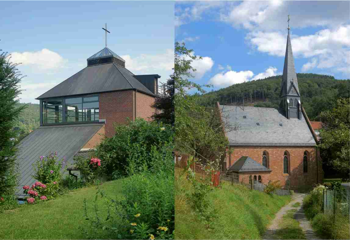 Katholische Pfarrkirchen St. Teresa und St. Peter- Foto Kirchengemeinde St. Laurentius Image