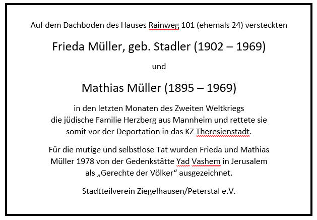 Gedenktafel des Stadtteilvereins 27. August 2021 Image
